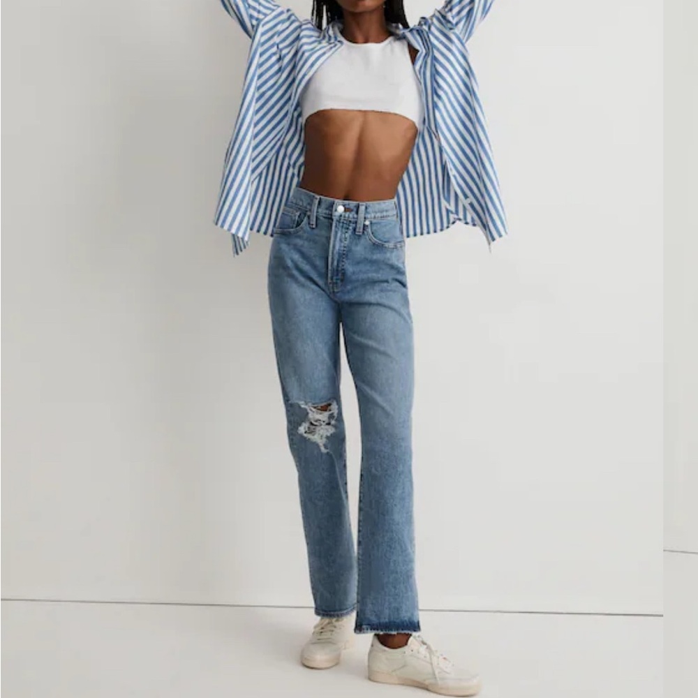 Madewell Perfect Vintage Straight Jean | Kingsbury Wash | Size 27